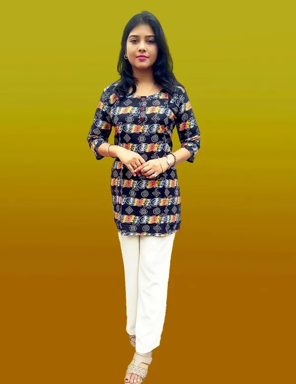 elons_Women_Self_Design_Straight_Kurta_(Black)