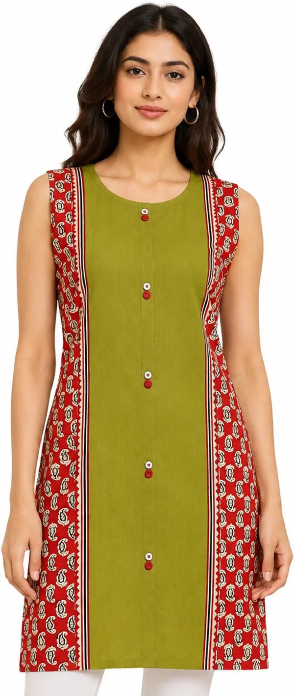 avasthita_Women_Printed_Ethnic_Dress_Kurta_(Green)