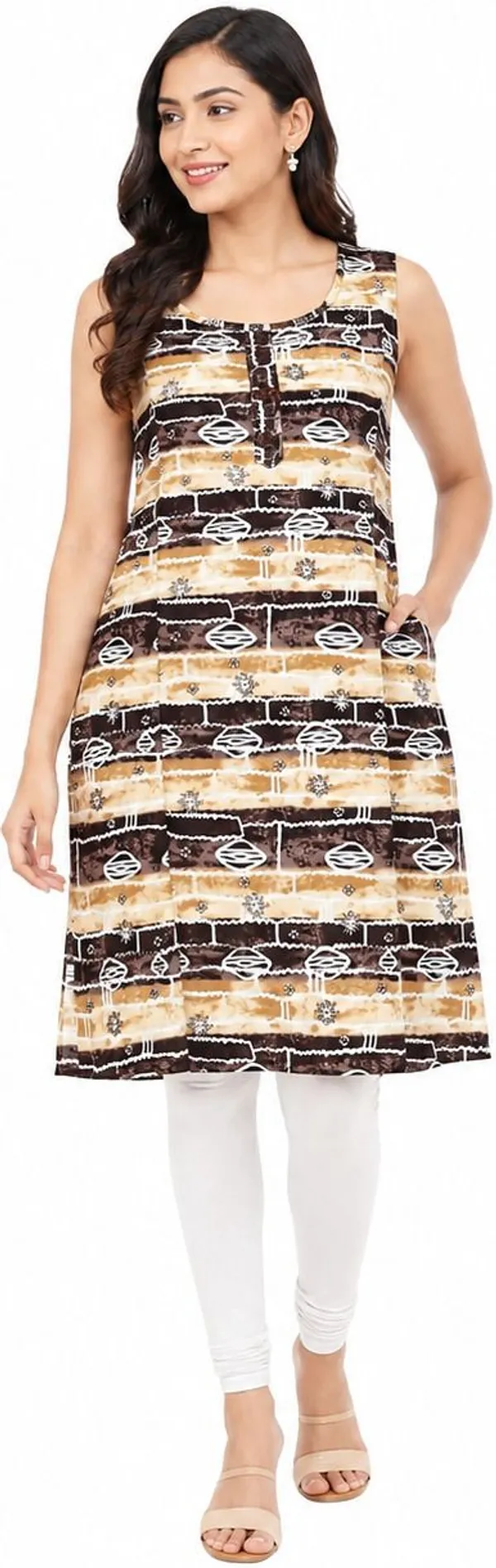 avasthita_Women_Striped\_Printed_Ethnic_Dress_Kurta_(Yellow)