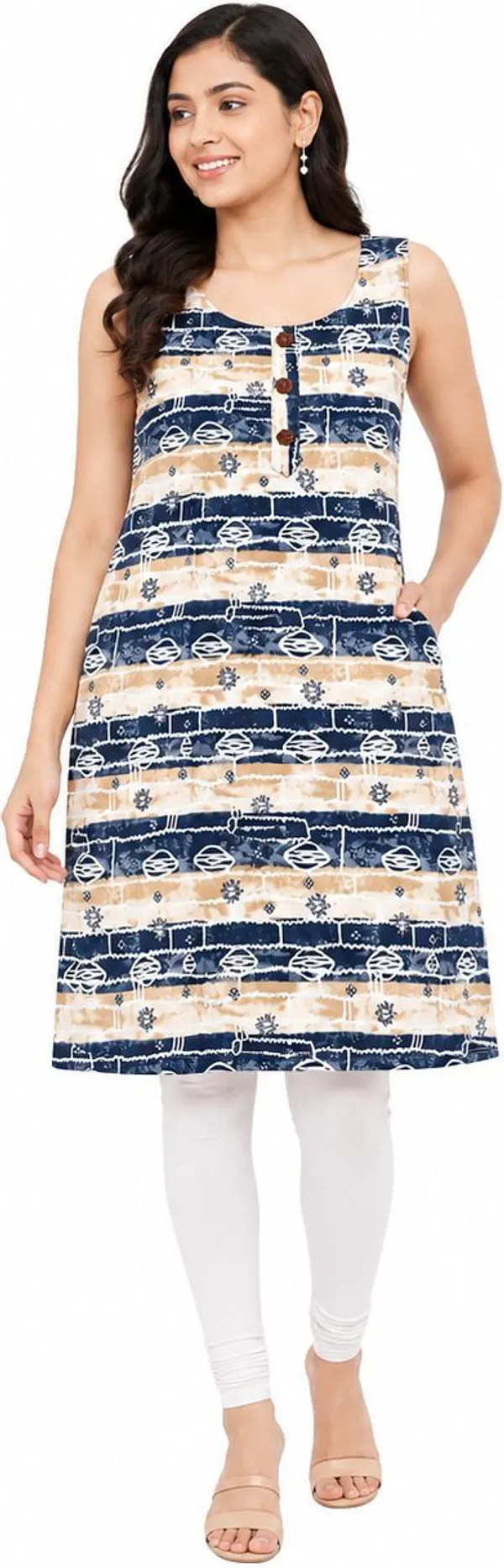 avasthita_Women_Printed\_Striped_Ethnic_Dress_Kurta_(Dark_Blue)