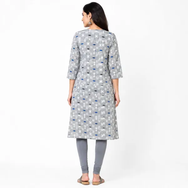 avasthita_Women_Geometric_Print_Straight_Kurta_(Blue)