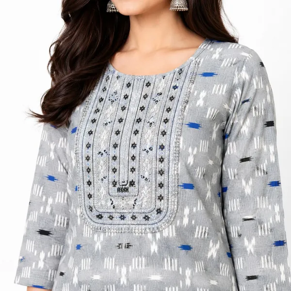 avasthita_Women_Geometric_Print_Straight_Kurta_(Blue)
