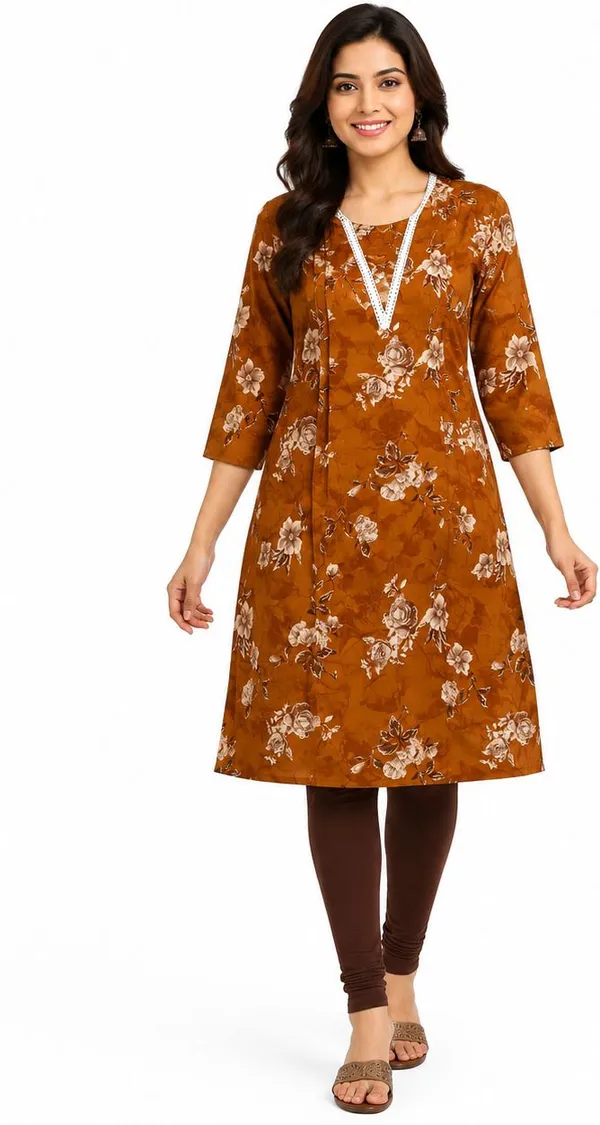 avasthita_Women_Floral_Print_Straight_Kurta_(Brown)