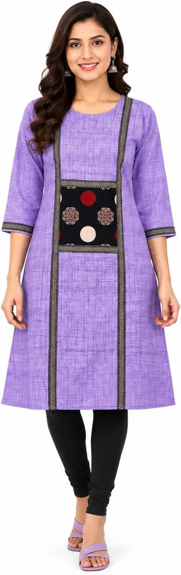 avasthita_Women_Geometric_Print\_Printed_Straight_Kurta_(Purple)
