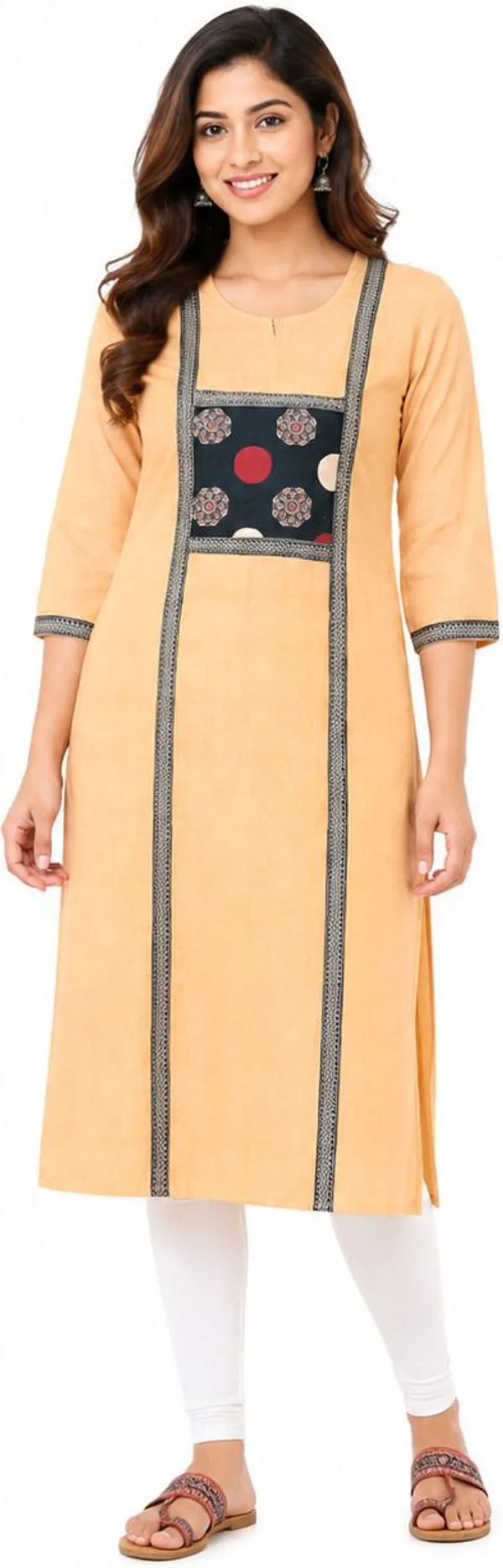 avasthita_Women_Printed\_Floral_Print_Straight_Kurta_(Beige)