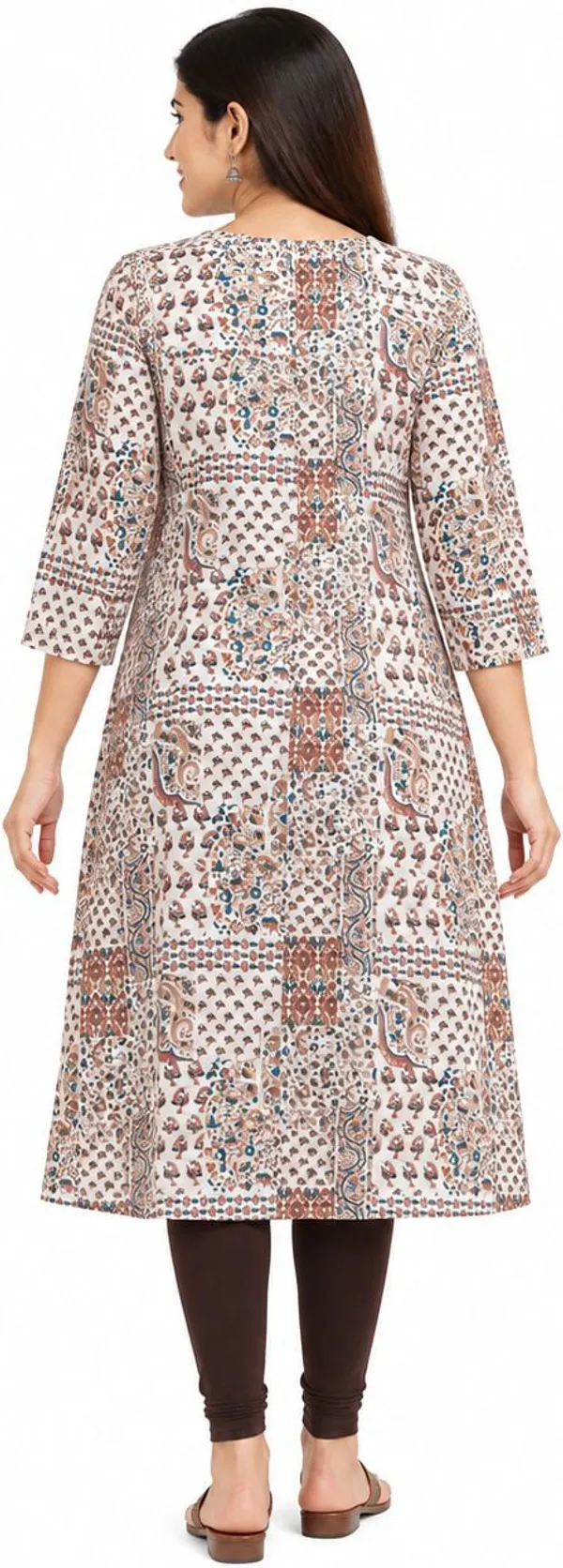 avasthita_Women_Paisley\_Printed_Straight_Kurta_(Multicolor)