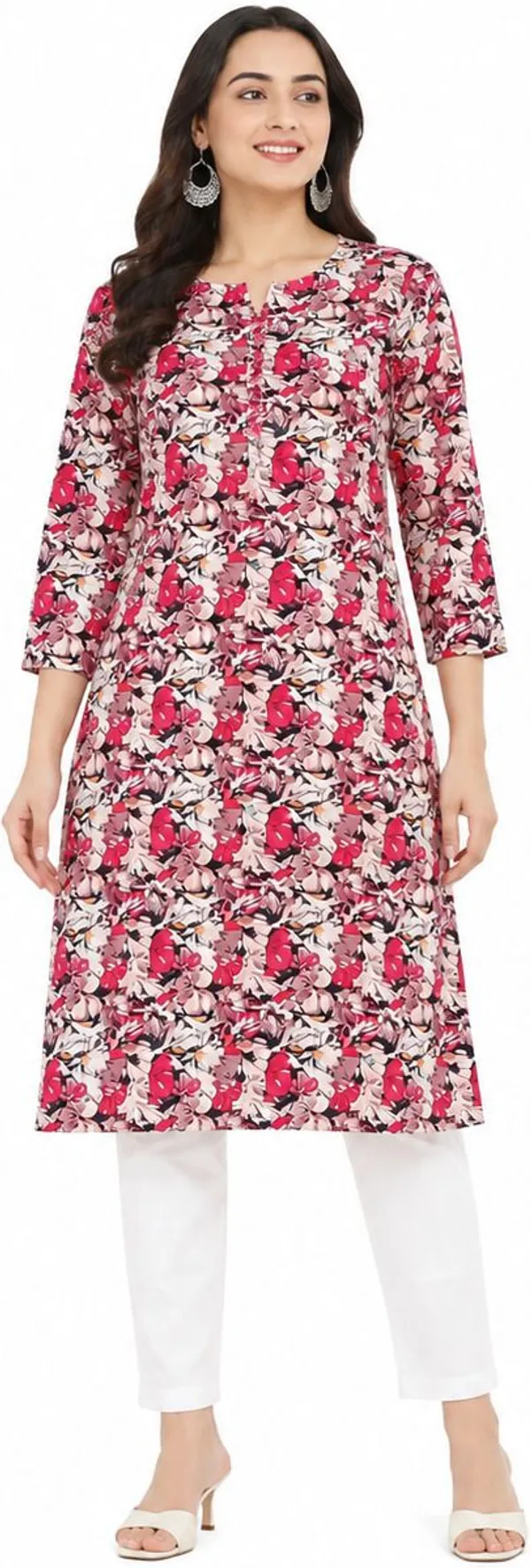 avasthita_Women_Floral_Print\_Printed_Straight_Kurta_(Red)