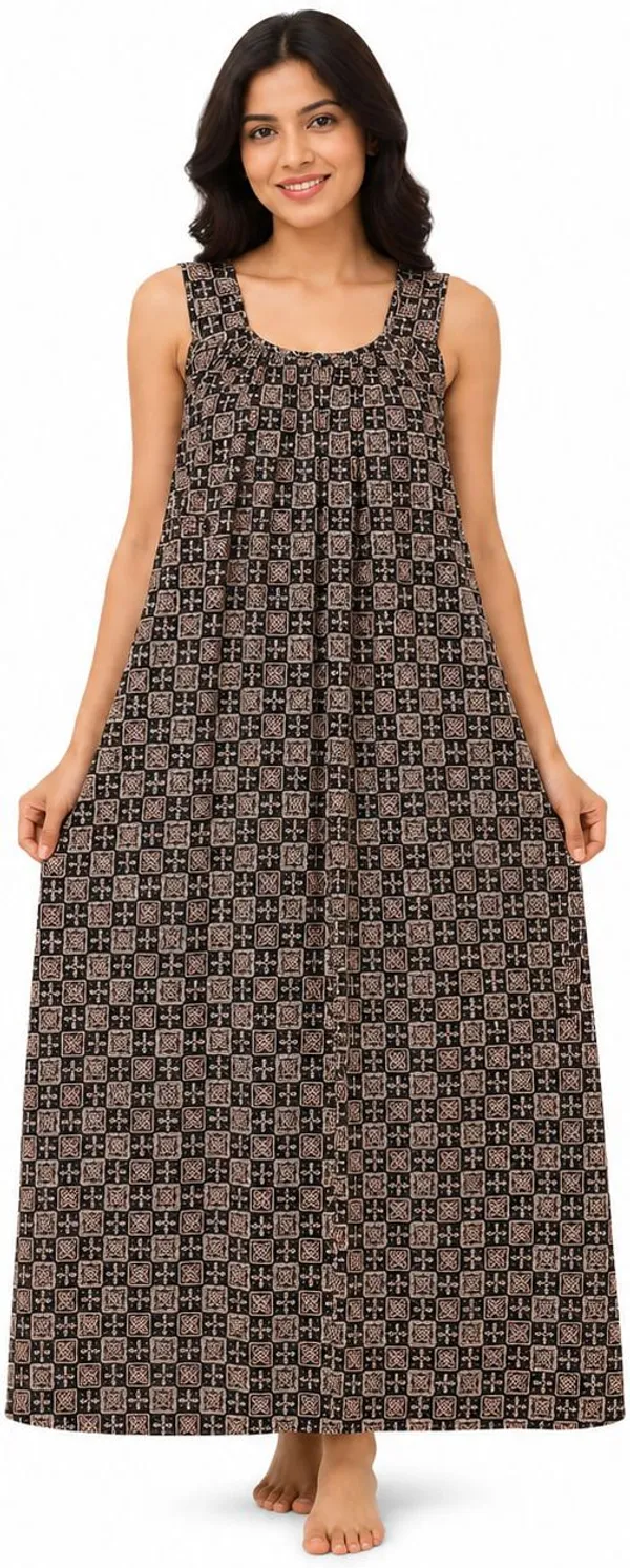 avasthita_Women_Nightdress_(Brown)
