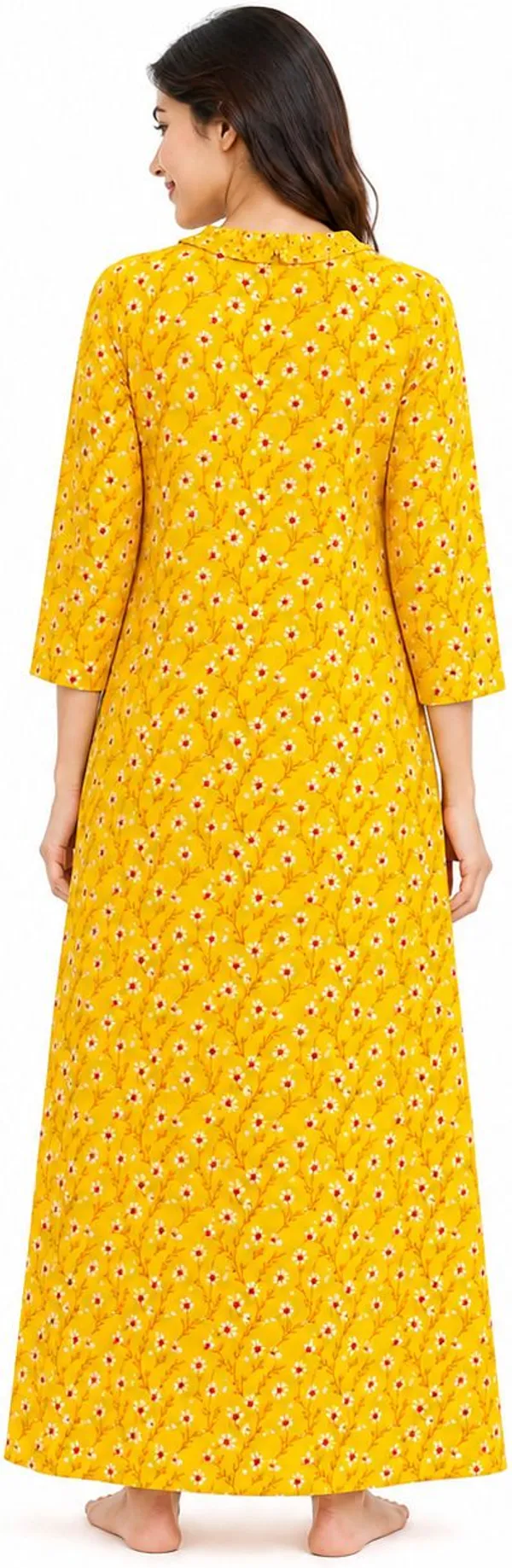avasthita_Women_Nightdress_(Yellow)