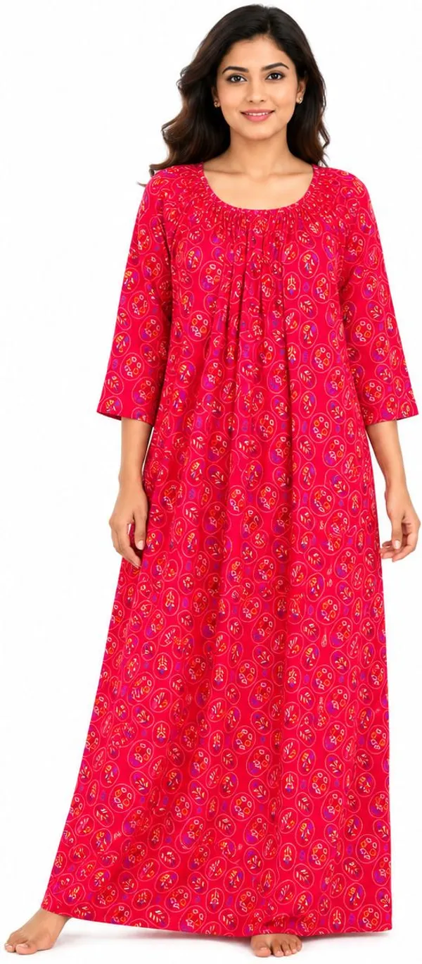 avasthita_Women_Nightdress_(Red)