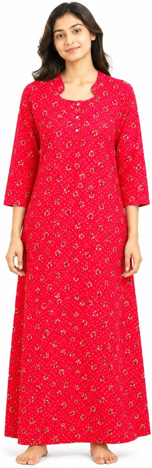 avasthita_Women_Nightdress_(Red)