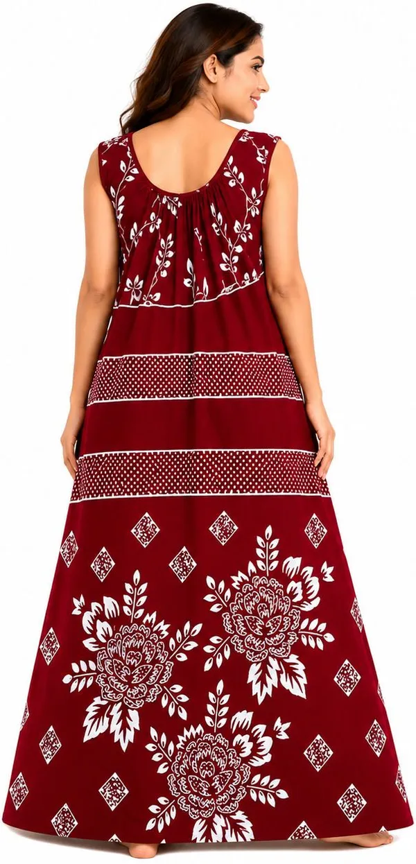 avasthita_Women_Nighty_(Red)