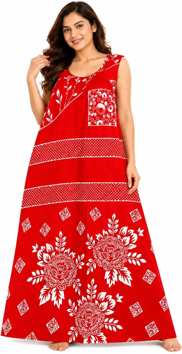 avasthita_Women_Nighty_(Red\_White)