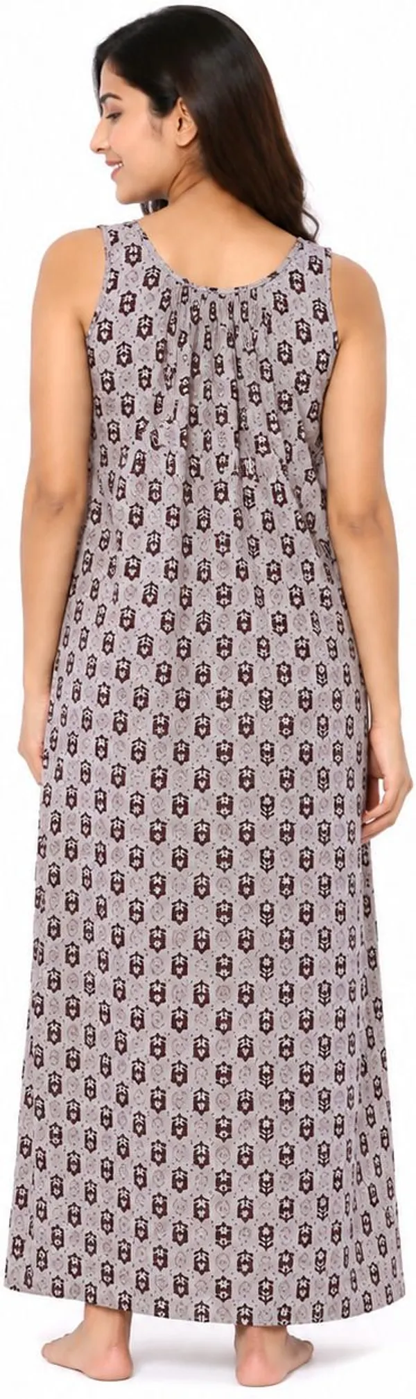 avasthita_Women_Nighty_(Grey\_Brown)