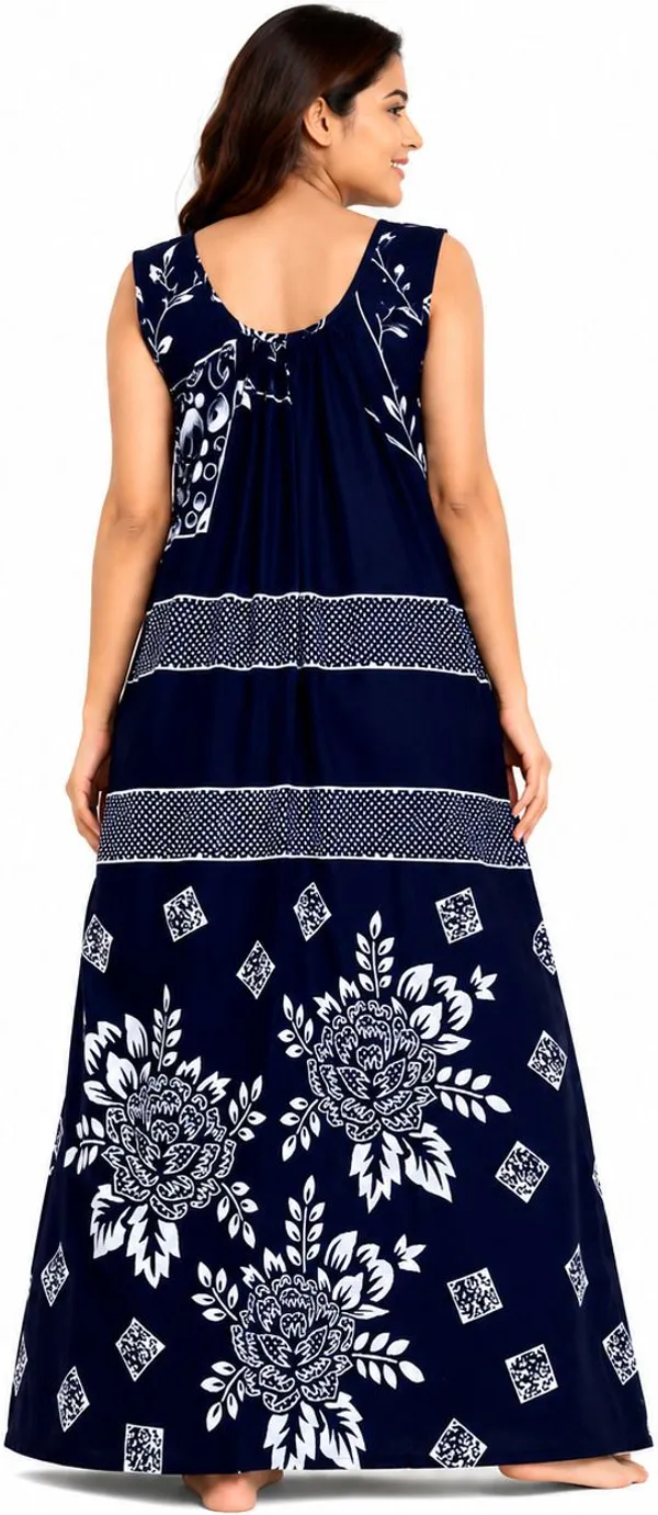 avasthita_Women_Nighty_(Dark_Blue)