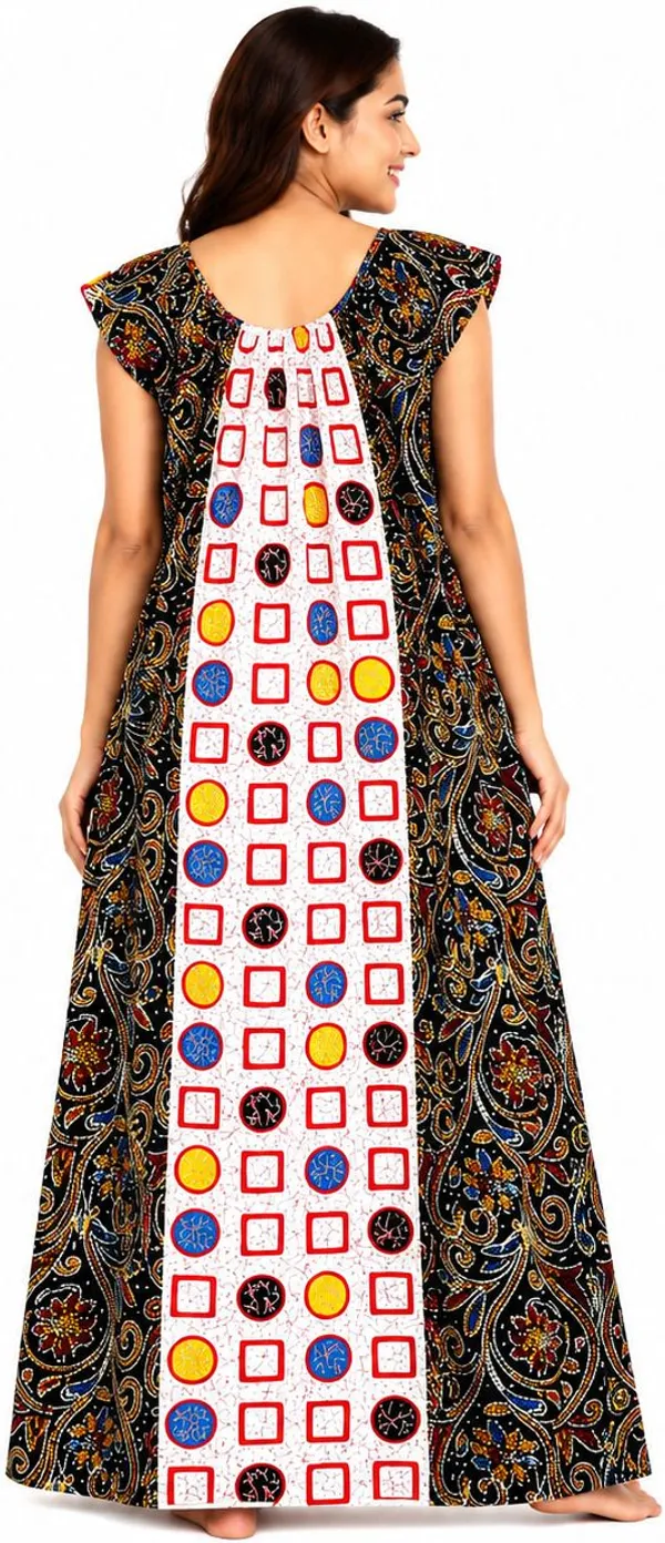 avasthita_Women_Nighty_(Multicolor\_Black\_White)