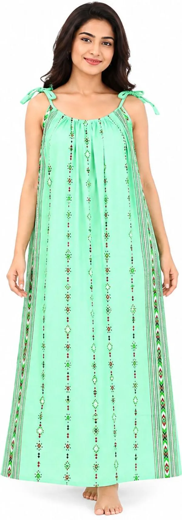 avasthita_Women_Nightdress_(Light_Green)
