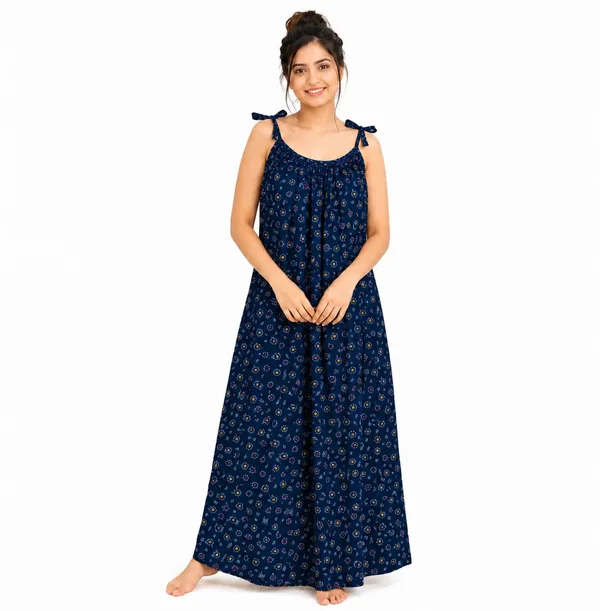 avasthita_Women_Nightdress_(Dark_Blue)