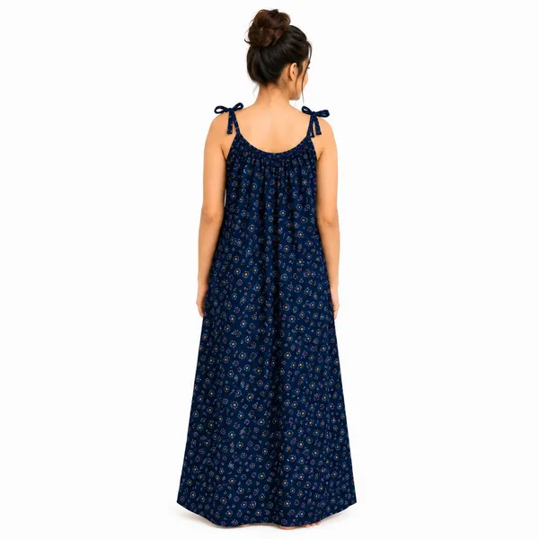 avasthita_Women_Nightdress_(Dark_Blue)