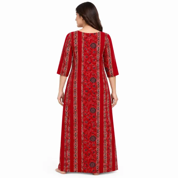 avasthita_Women_Nightdress_(Red)