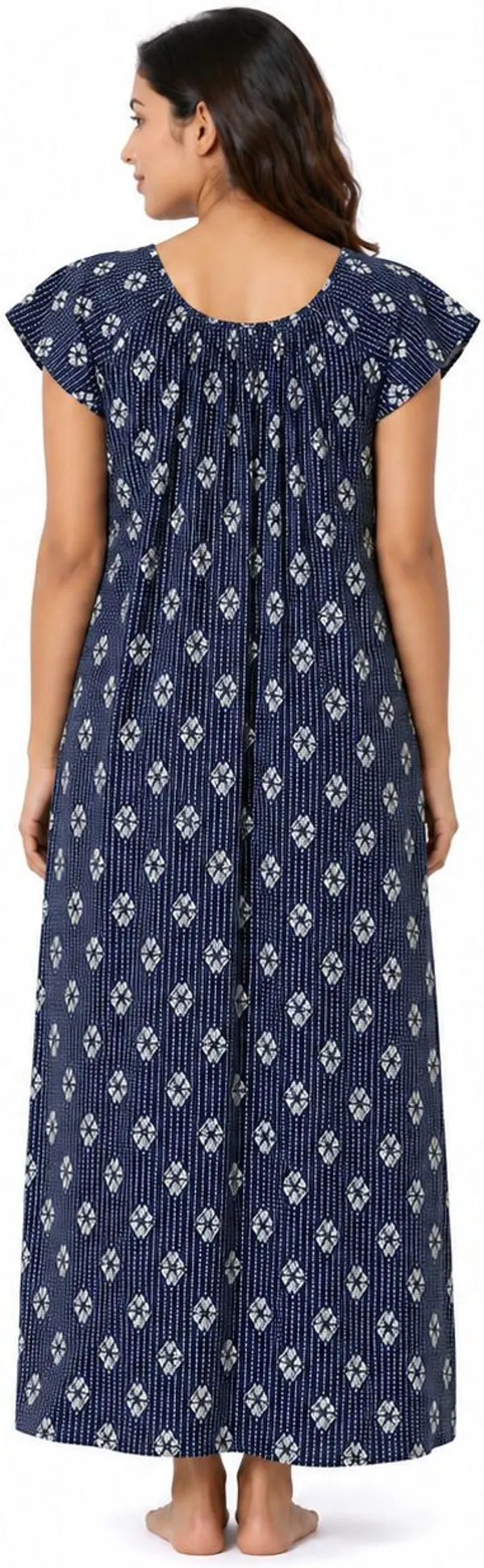 avasthita_Women_Nighty_(Dark_Blue)