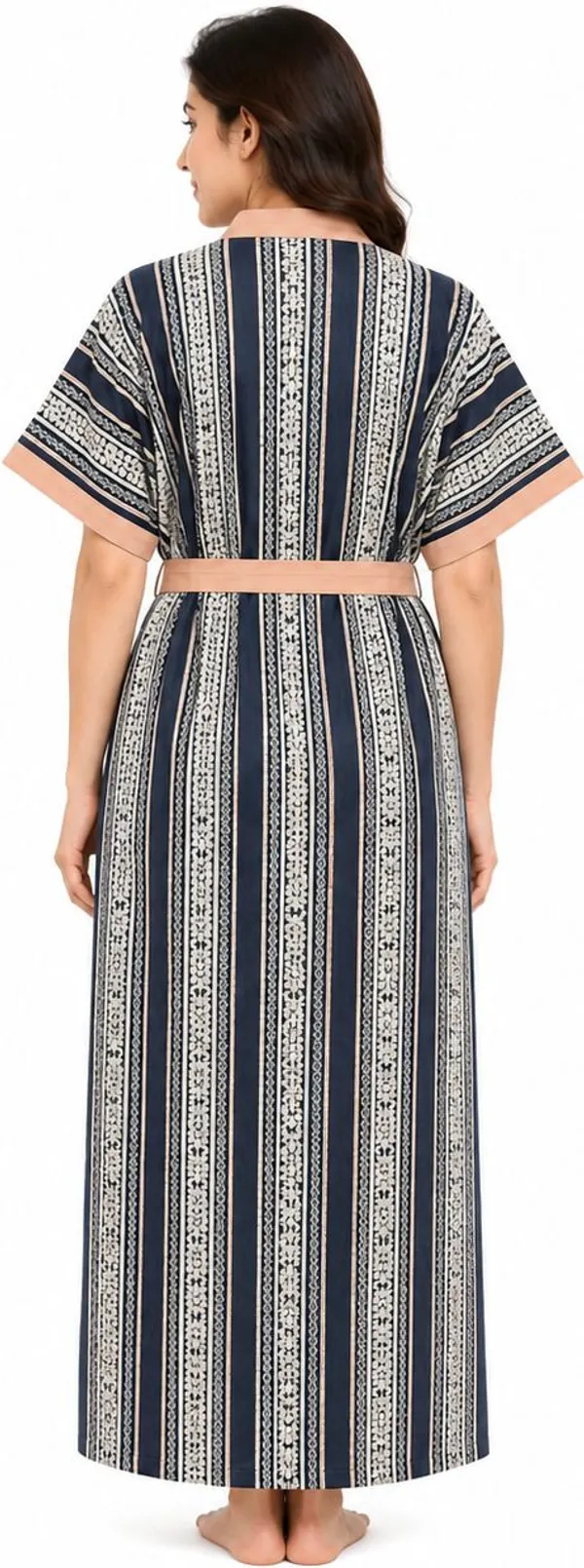 avasthita_Women_Nightdress_(Black\_White)