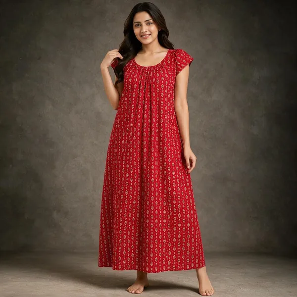 Avasthita_Women_Nighty_(Red)