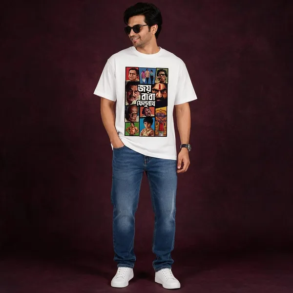Avasthita_Printed\_Graphic_Print_Men_Round_Neck_Multicolor\_White_T-Shirt