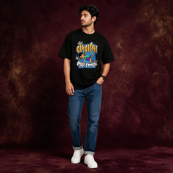 Avasthita_Printed\_Graphic_Print_Men_Crew_Neck_Black\_Multicolor_T-Shirt
