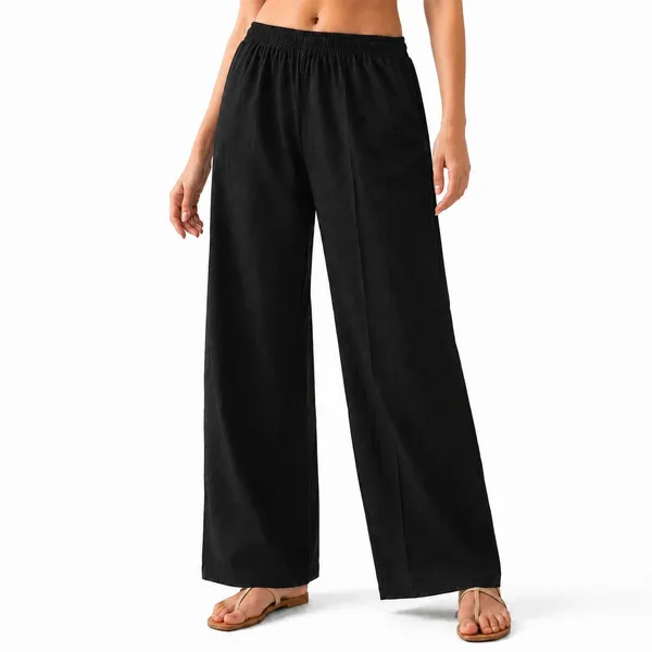 avasthita_Loose_Fit\_Relaxed_Women_Black_Trousers