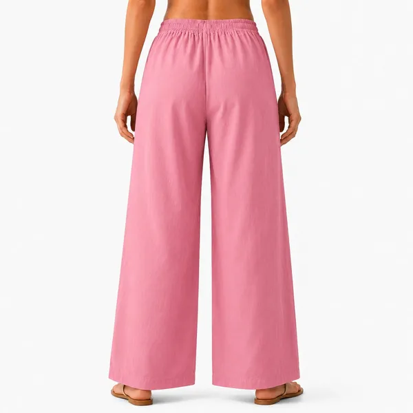 avasthita_Loose_Fit_Women_Pink_Trousers