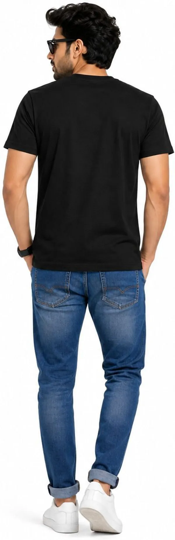 avasthita_Graphic_Print\_Typography\_Solid_Men_Round_Neck_Black\_Red_T-Shirt