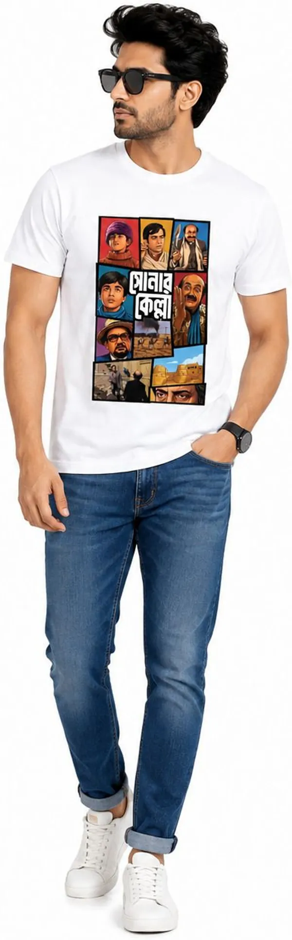 avasthita_Graphic_Print\_Typography\_Solid_Men_Round_Neck_White\_Red_T-Shirt