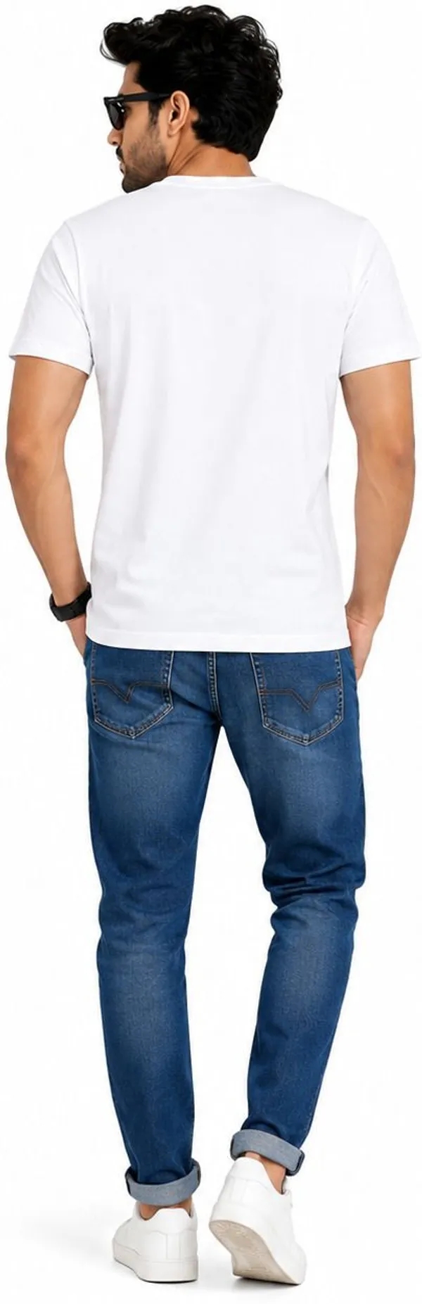 avasthita_Graphic_Print\_Typography\_Solid_Men_Round_Neck_White\_Red_T-Shirt