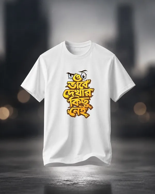 avasthita_Graphic_Print_Men_Round_Neck_White\_Yellow\_Black_T-Shirt