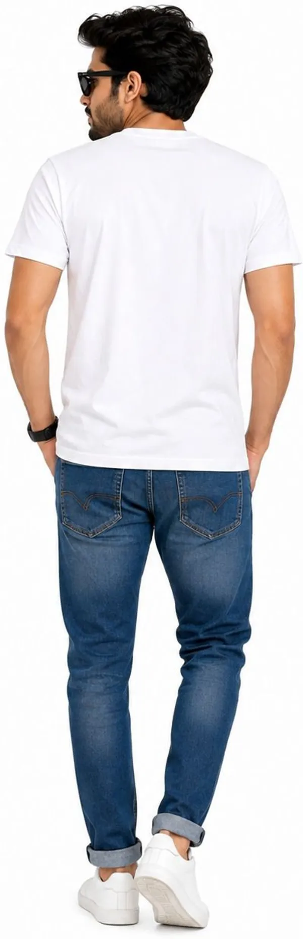 Avasthita_Graphic_Print_Men_Round_Neck_White\_Yellow\_Black_T-Shirt