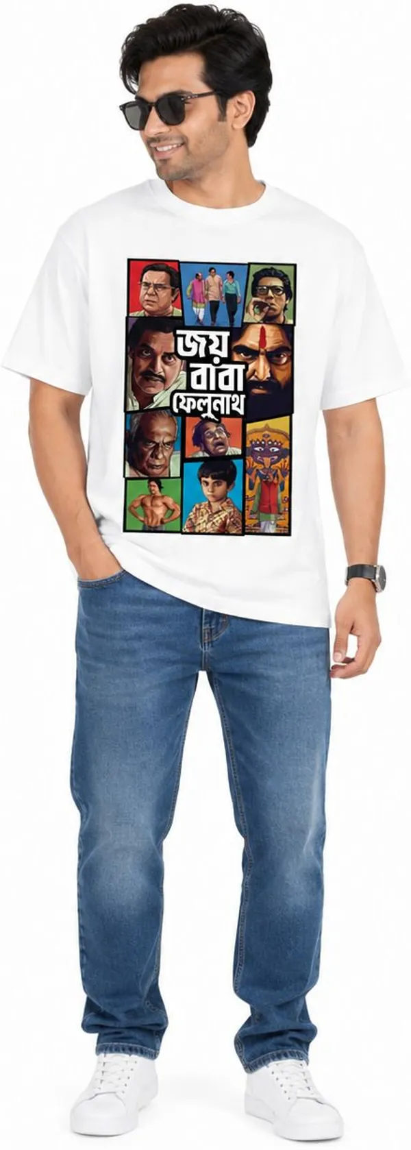 avasthita_Printed\_Graphic_Print_Men_Round_Neck_Multicolor\_White_T-Shirt