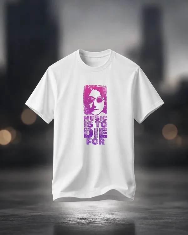 avasthita_Graphic_Print\_Typography\_Solid_Men_Round_Neck_White\_Purple_T-Shirt