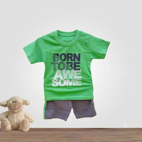 Elons_Baby_Boys_Casual_T-Shirt_Pant_(Green)