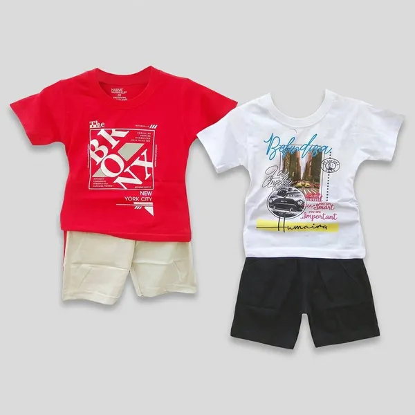 Elons_Baby_Boys_Casual_T-Shirt_Pant_(White\_Red)