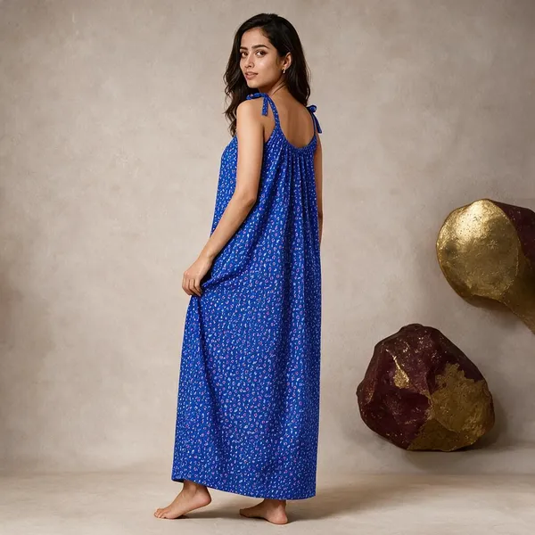Avasthita_Women_Nightdress_(Blue)