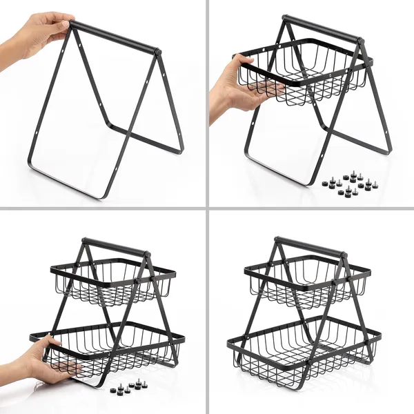 Metal_Foldable_Two_Tier_Basket_Storage_Organizer