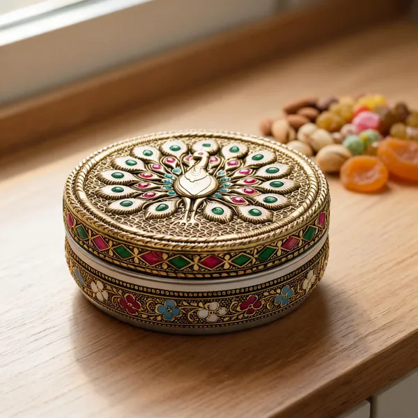 Metal_Traditional_Peacock_Pattern_Dry_Fruit_Box_Pack_Of_3