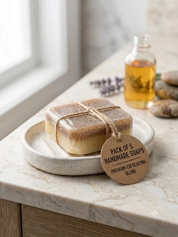 Handmade_Exfoliating_Soap_Pack_Of_5