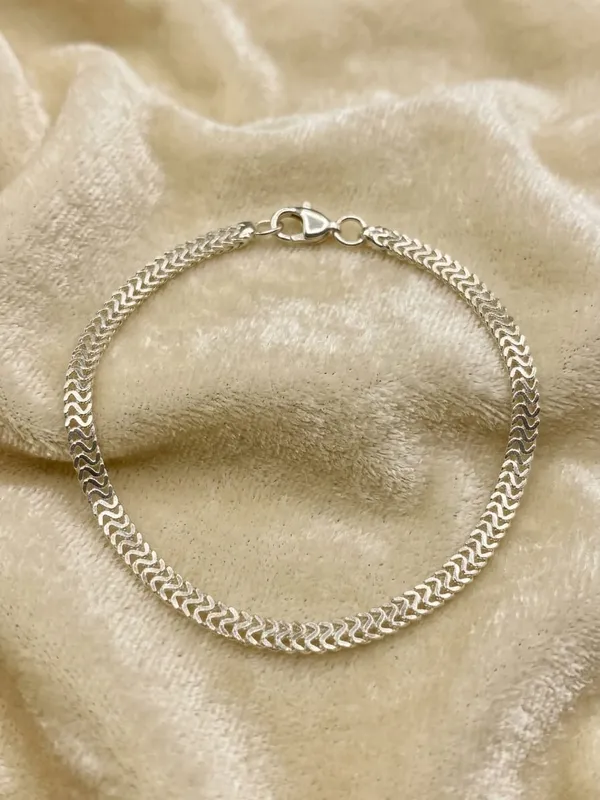 925_Sterling_Silver_Link_Chain_Bracelet_For_Men