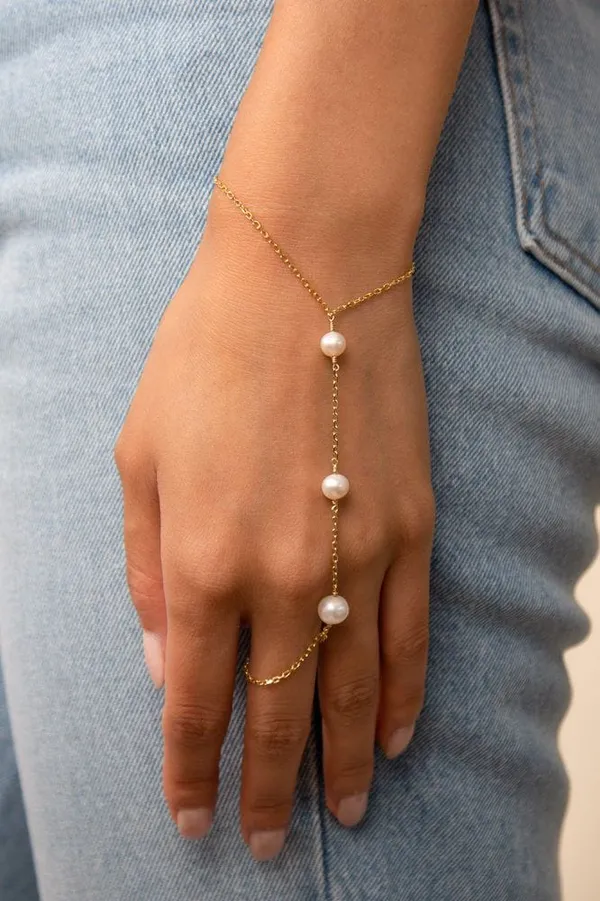 925_silver_Pearl_Hand_Harness_Bracelet