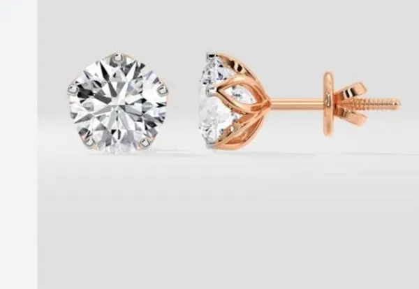 925_silver_22k_gold_plated_cz_solitaire_Stud_Earrings_for_Women
