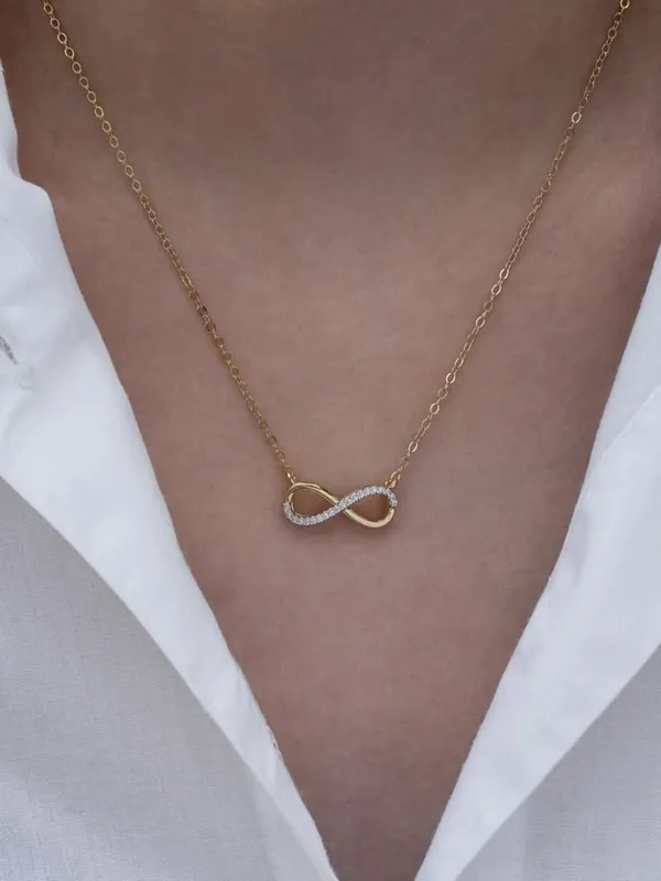 925_Silver_22k_gold_plated_Infinity_Pendant_Necklace_for_Women
