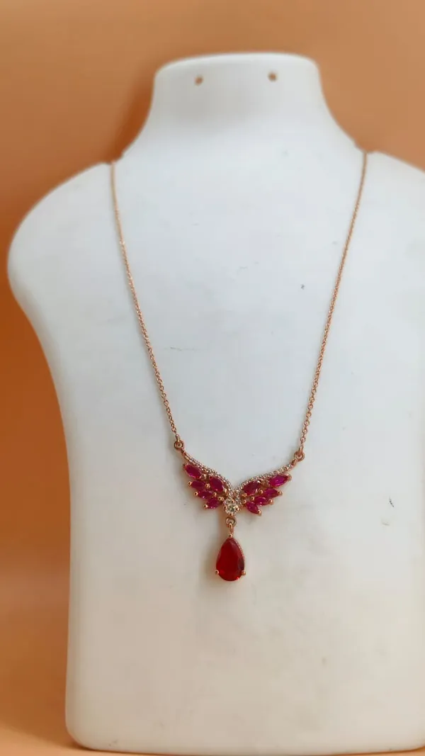 925_silver_22k_gold_plated_Pendant_Necklace_for_Women