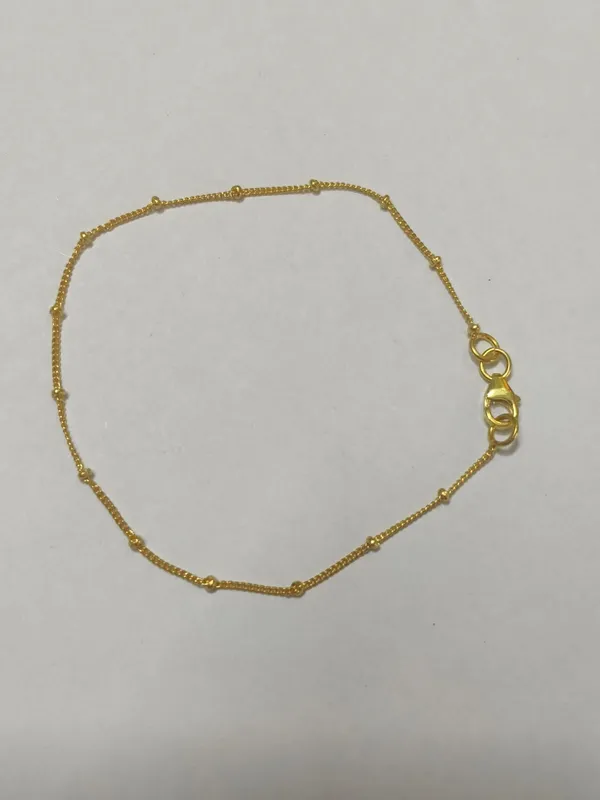 925_silver_22k_gold_plated_Delicate_Chain_bracelet_for_Women